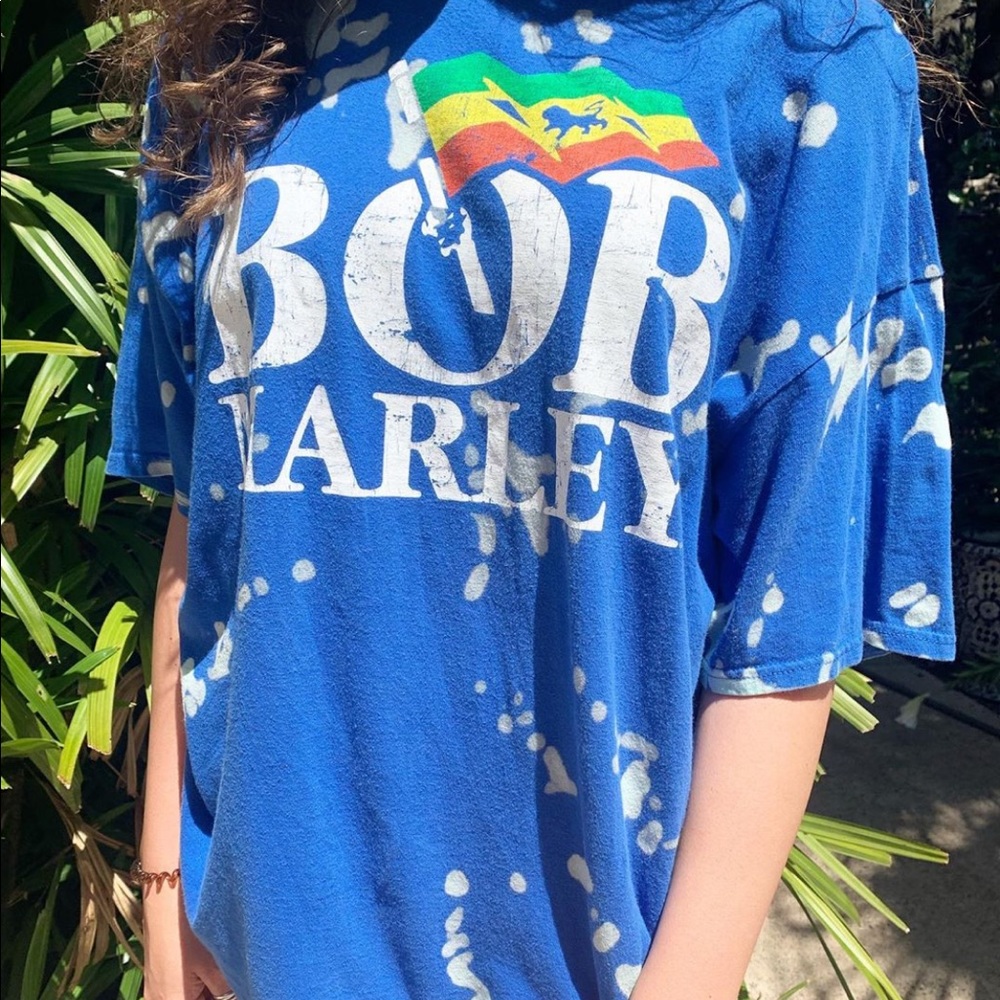 2000s Bob Marley Bleached Oversized Tee